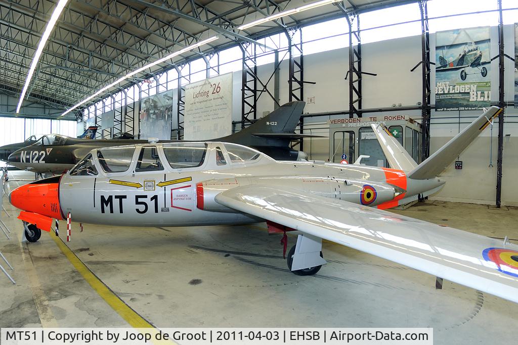 MT51, Fouga CM-170 Magister C/N 45, Former AdlA CM-170 no.45 representing a Belgian Magister that was used for training of Dutch pilots.