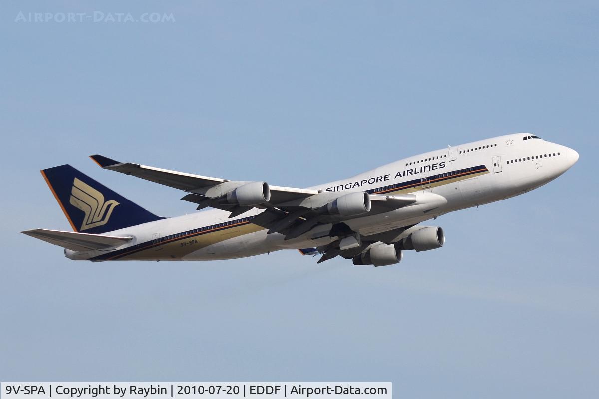 9V-SPA, Boeing 747-412 C/N 26550, Back home to Singapore