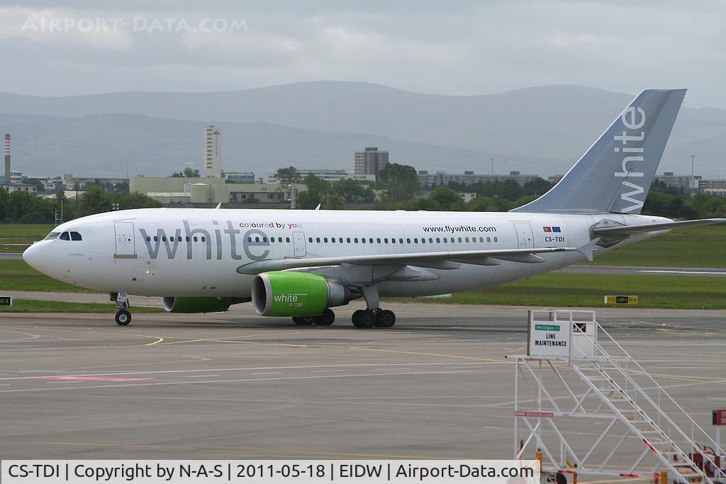 CS-TDI, 1991 Airbus A310-308 C/N 573, Arriving for Europa Lge Final