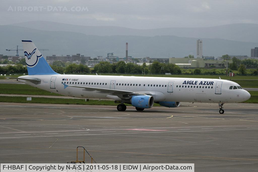 F-HBAF, 1999 Airbus A321-211 C/N 1006, Heading to remote parking