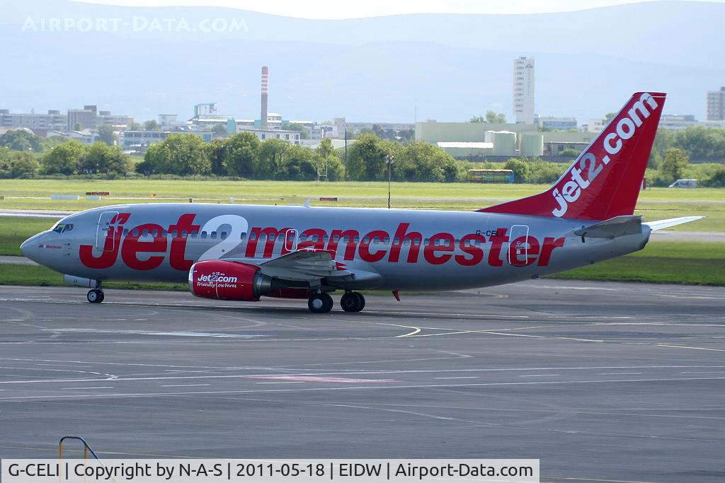 G-CELI, 1986 Boeing 737-330 C/N 23526, Arriving