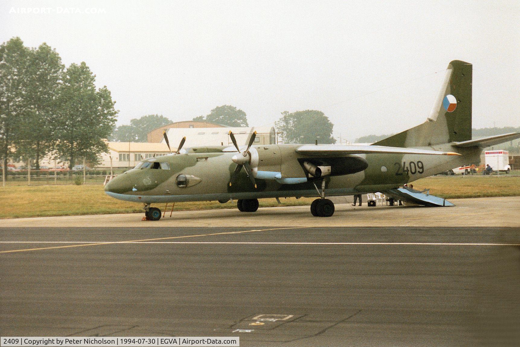 2409, Antonov An-26 C/N 27312409, An-26 Curl of the Czech Air Force on the flight-line at the 1994 Intnl Air Tattoo at RAF Fairford.