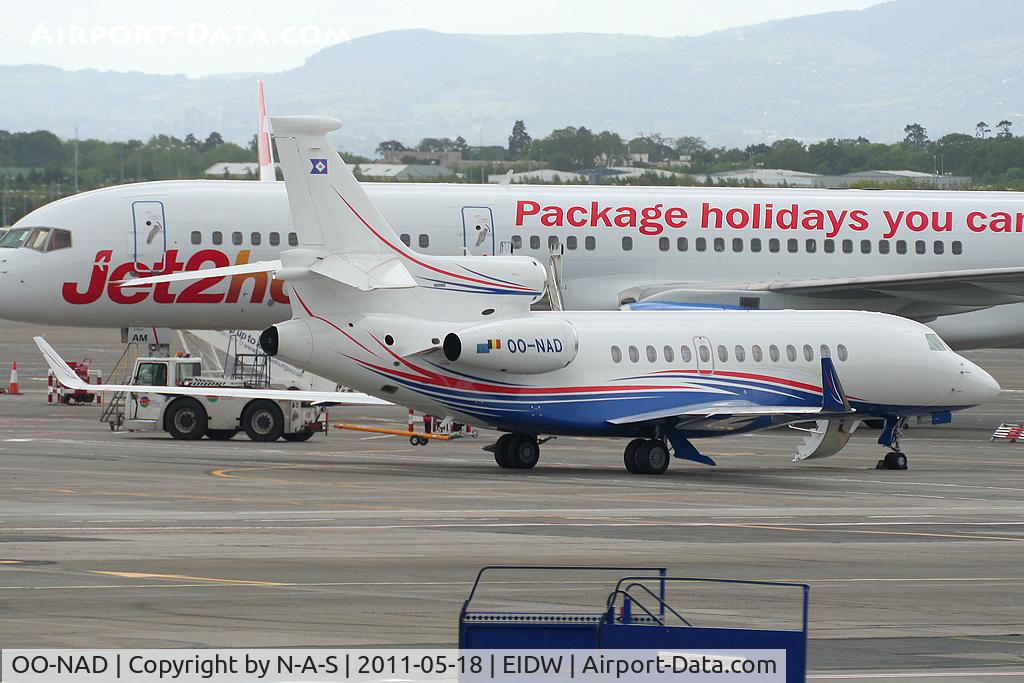 OO-NAD, 2008 Dassault Falcon 7X C/N 41, Parked on Terminal