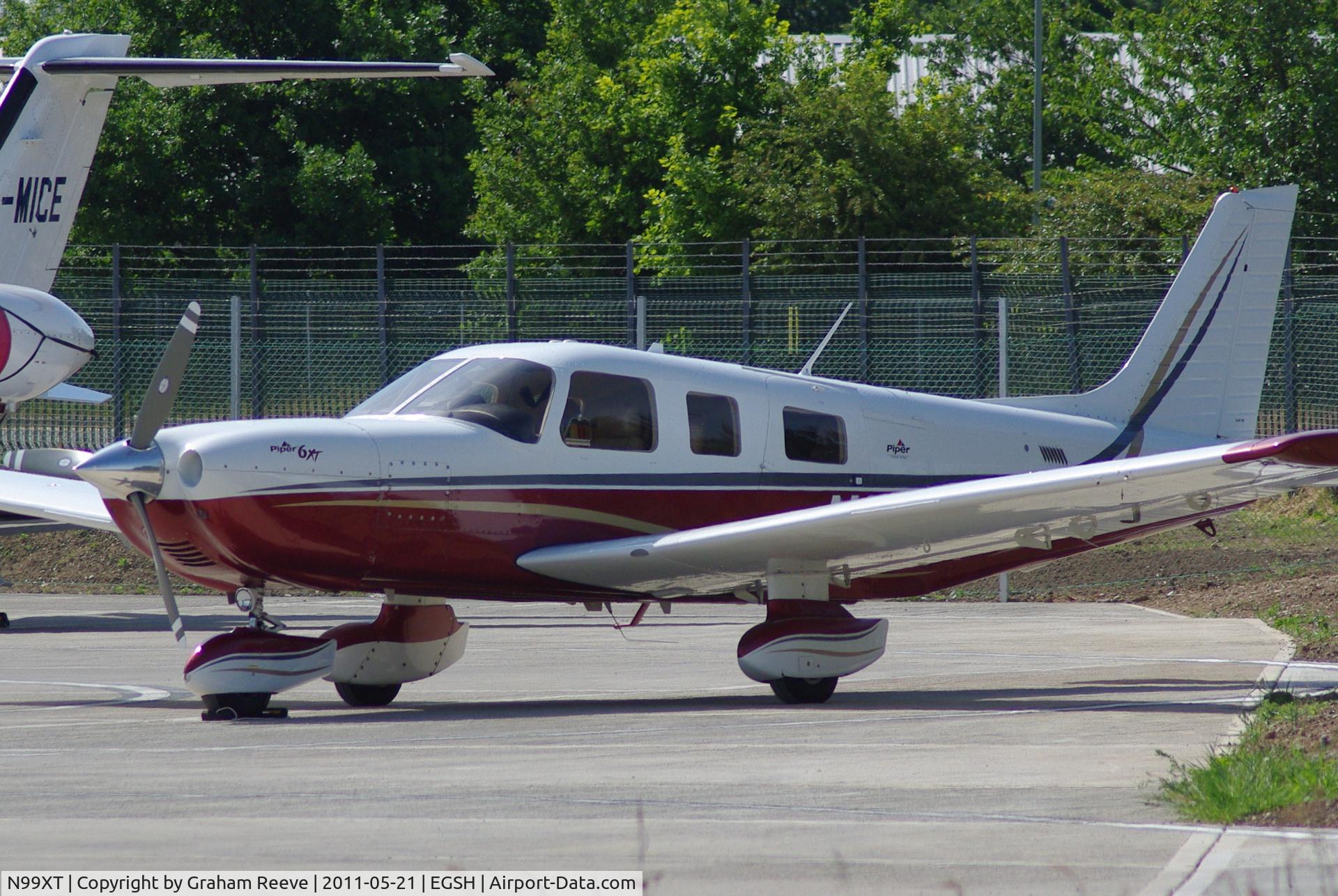 N99XT, 2004 Piper PA-32-301XTC Saratoga C/N 3255024, Parked at Norwich.