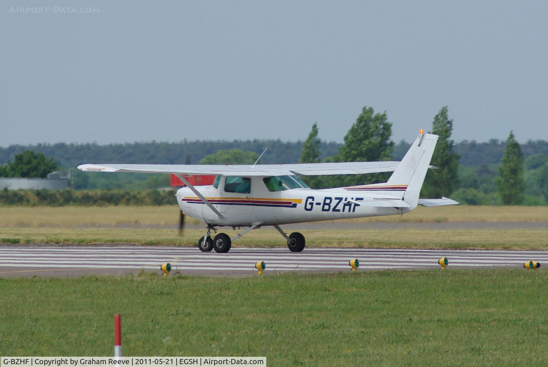 G-BZHF, 1979 Cessna 152 C/N 152-83986, About to depart.