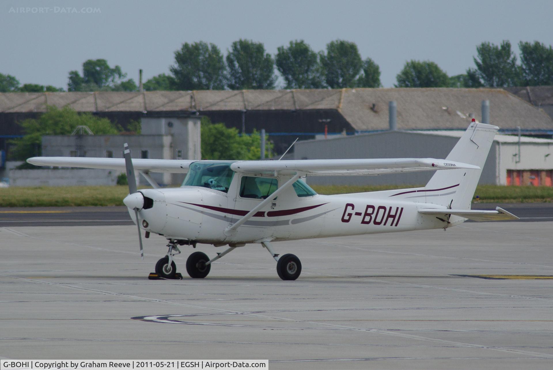G-BOHI, 1978 Cessna 152 C/N 15281241, Parked in the sun.
