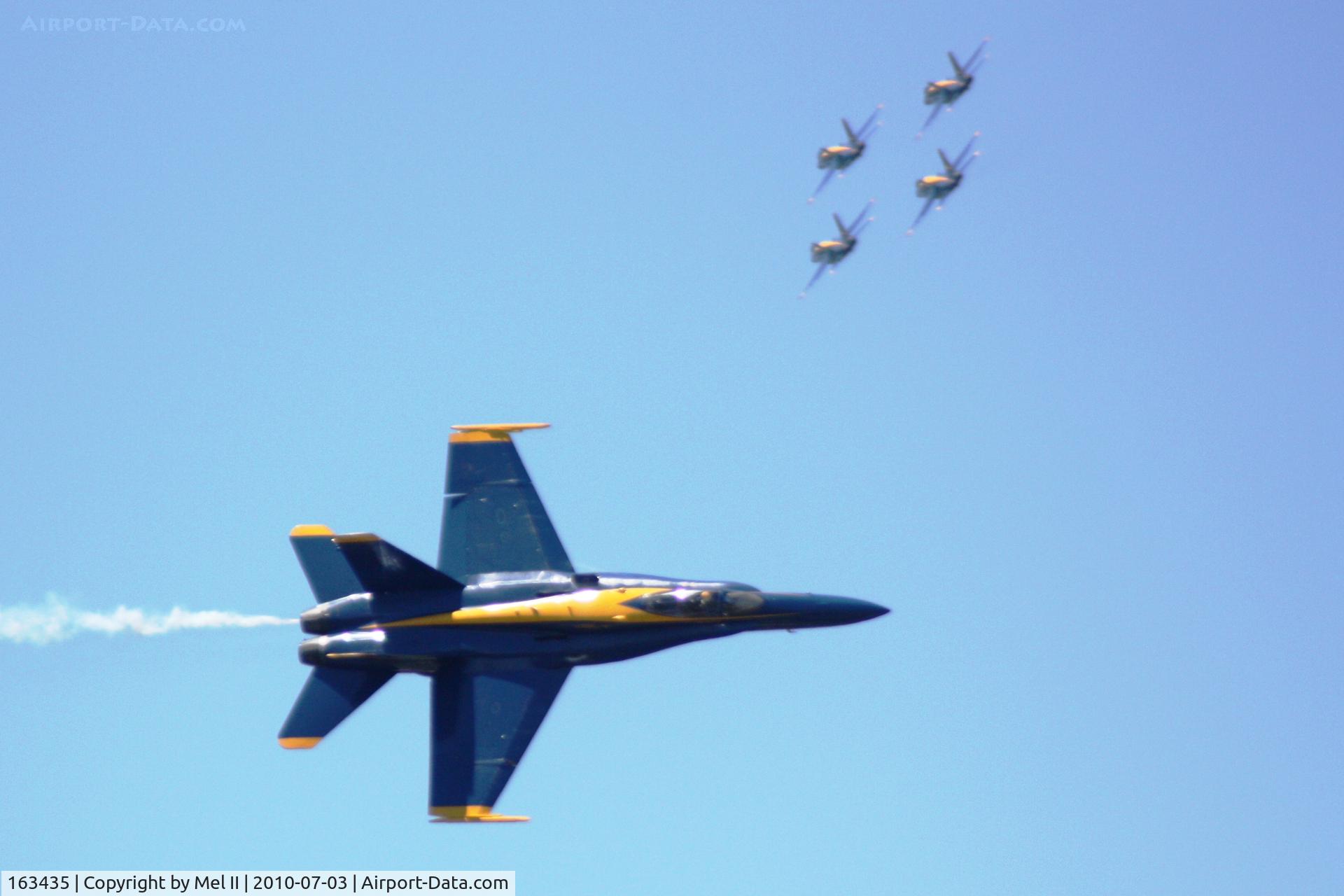 163435, 1987 McDonnell Douglas F/A-18C Hornet C/N 0634/C008, 2010 National Cherry Festival Air Show