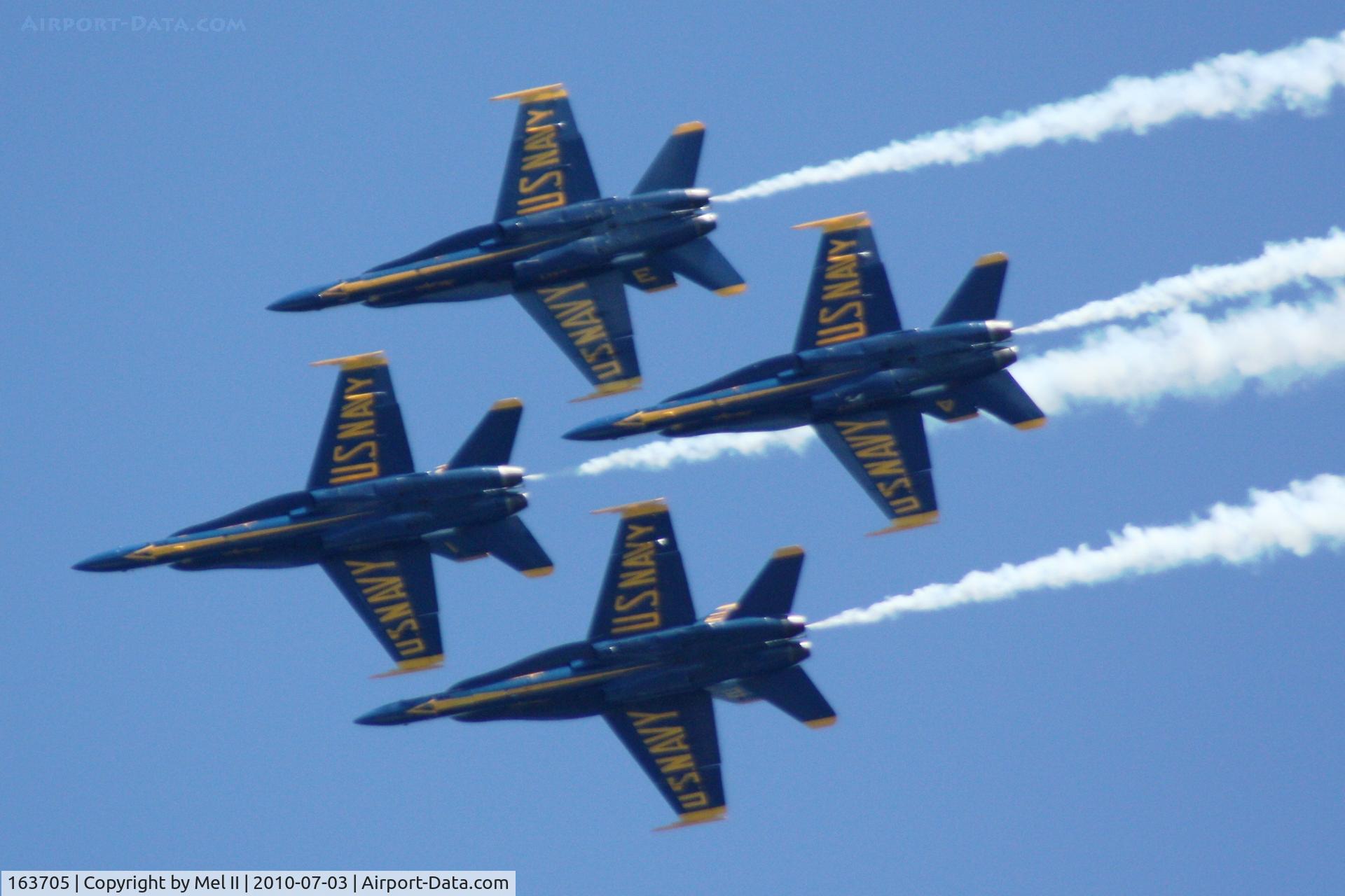 163705, 1988 McDonnell Douglas F/A-18C Hornet C/N 0767/C067, 2010 National Cherry Festival Air Show