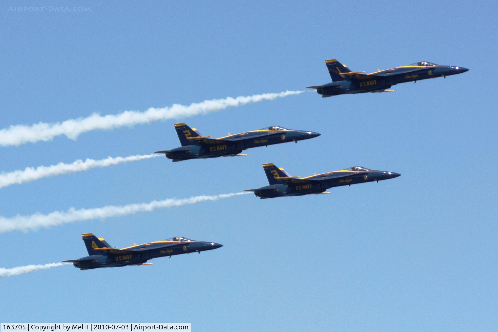 163705, 1988 McDonnell Douglas F/A-18C Hornet C/N 0767/C067, 2010 National Cherry Festival Air Show