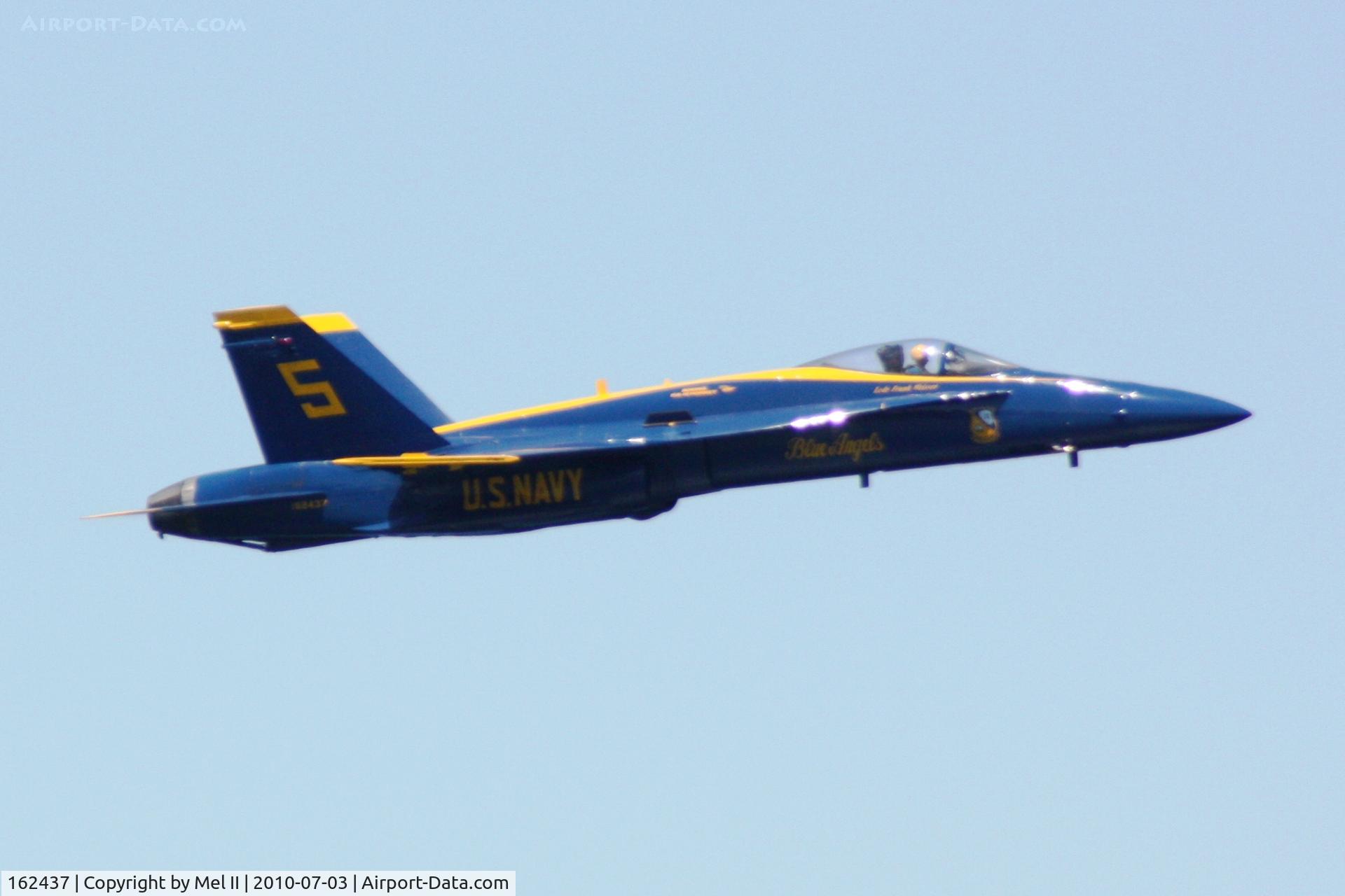 162437, McDonnell Douglas F/A-18A Hornet C/N 0281, 2010 National Cherry Festival Air Show