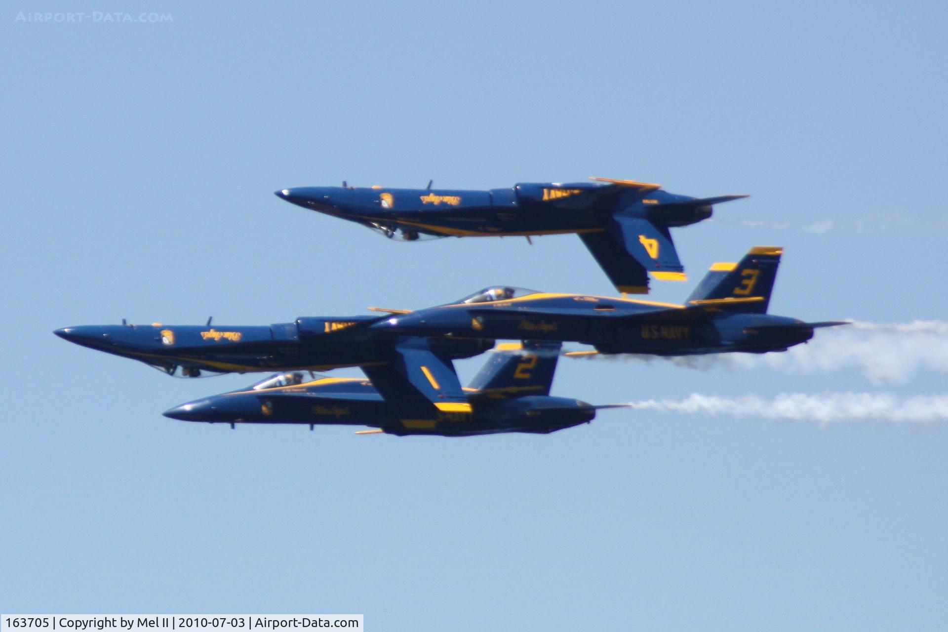 163705, 1988 McDonnell Douglas F/A-18C Hornet C/N 0767/C067, 2010 National Cherry Festival Air Show