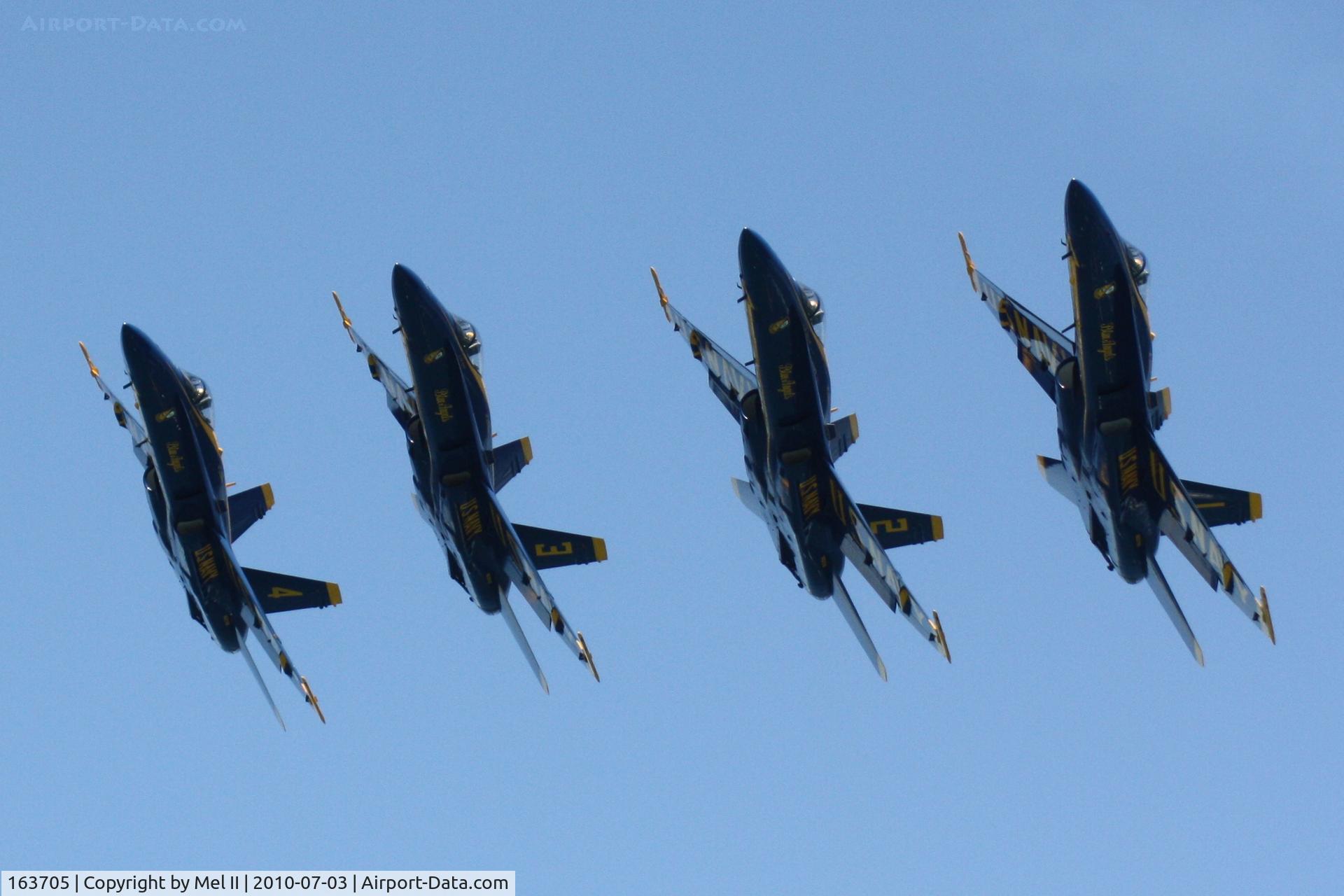 163705, 1988 McDonnell Douglas F/A-18C Hornet C/N 0767/C067, 2010 National Cherry Festival Air Show