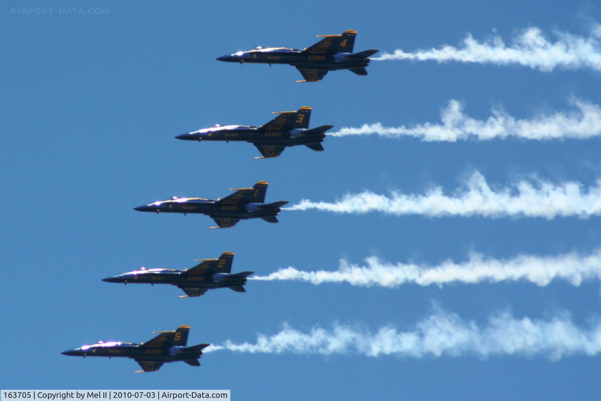 163705, 1988 McDonnell Douglas F/A-18C Hornet C/N 0767/C067, 2010 National Cherry Festival Air Show