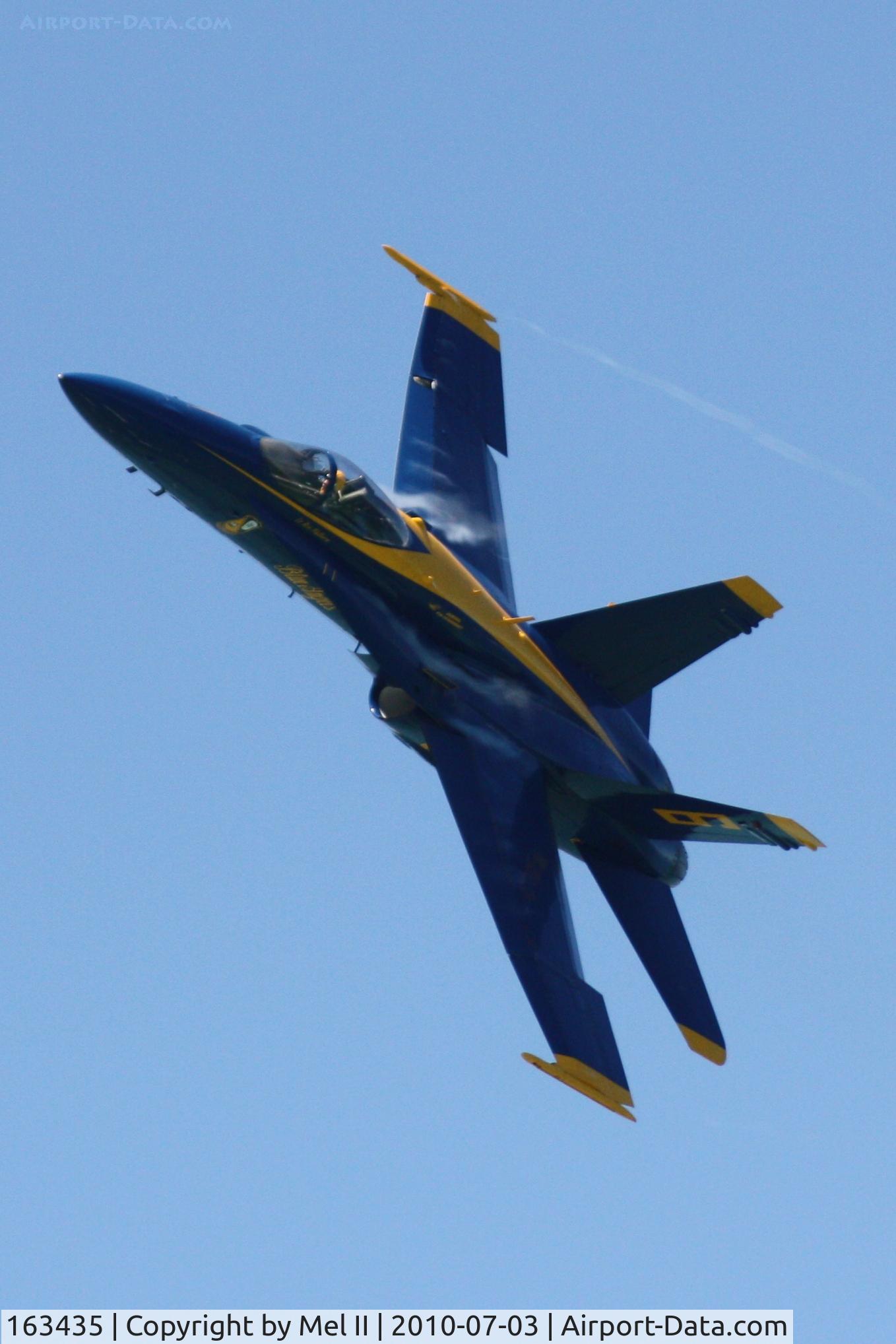 163435, 1987 McDonnell Douglas F/A-18C Hornet C/N 0634/C008, 2010 National Cherry Festival Air Show