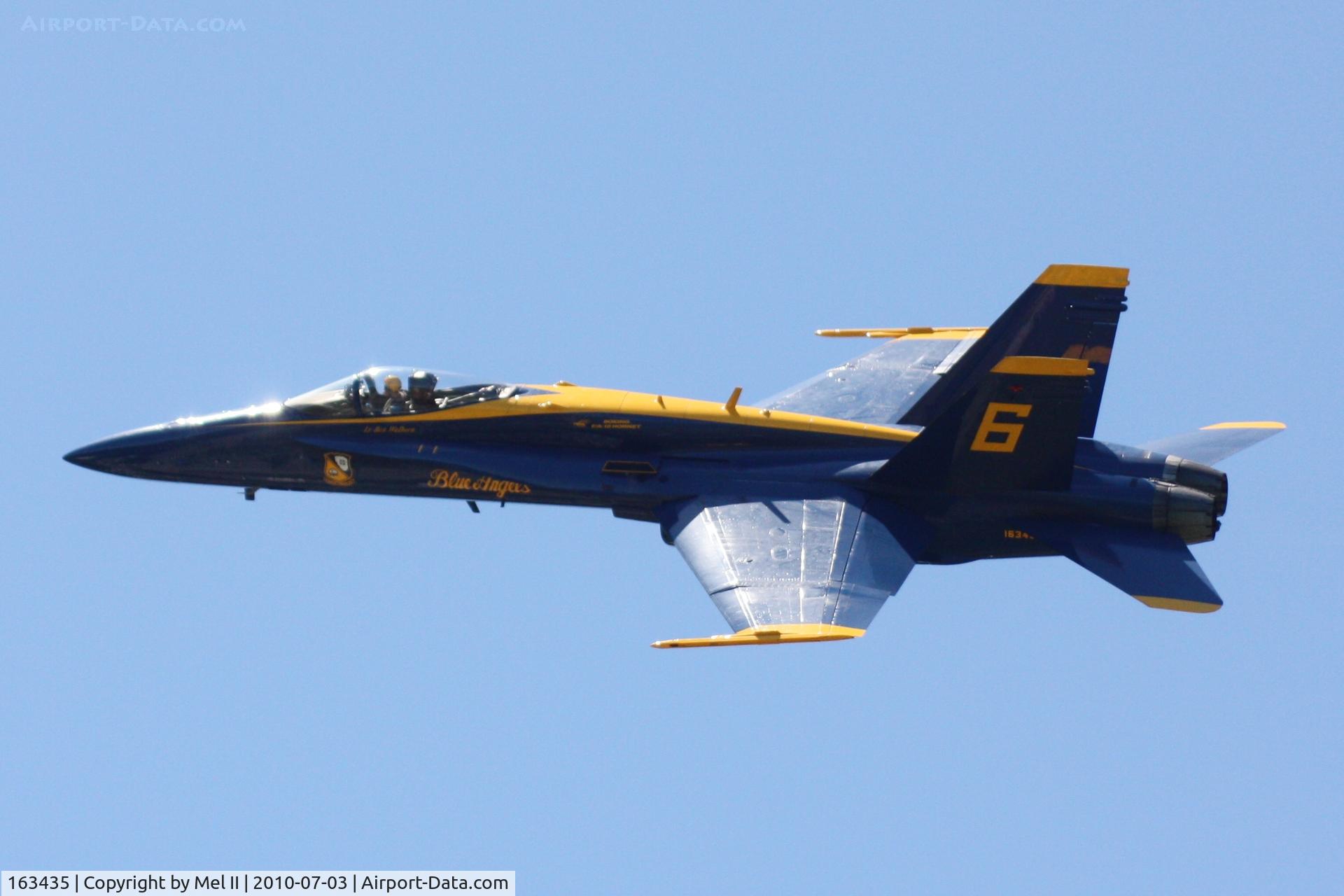 163435, 1987 McDonnell Douglas F/A-18C Hornet C/N 0634/C008, 2010 National Cherry Festival Air Show