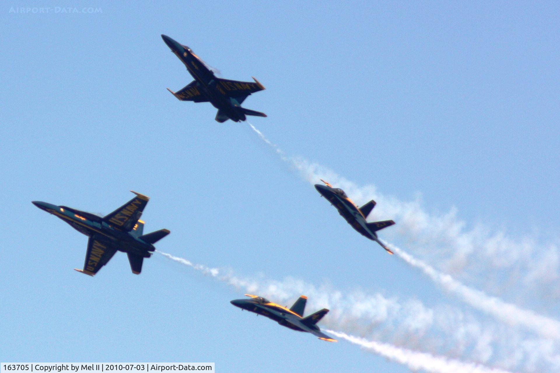 163705, 1988 McDonnell Douglas F/A-18C Hornet C/N 0767/C067, 2010 National Cherry Festival Air Show