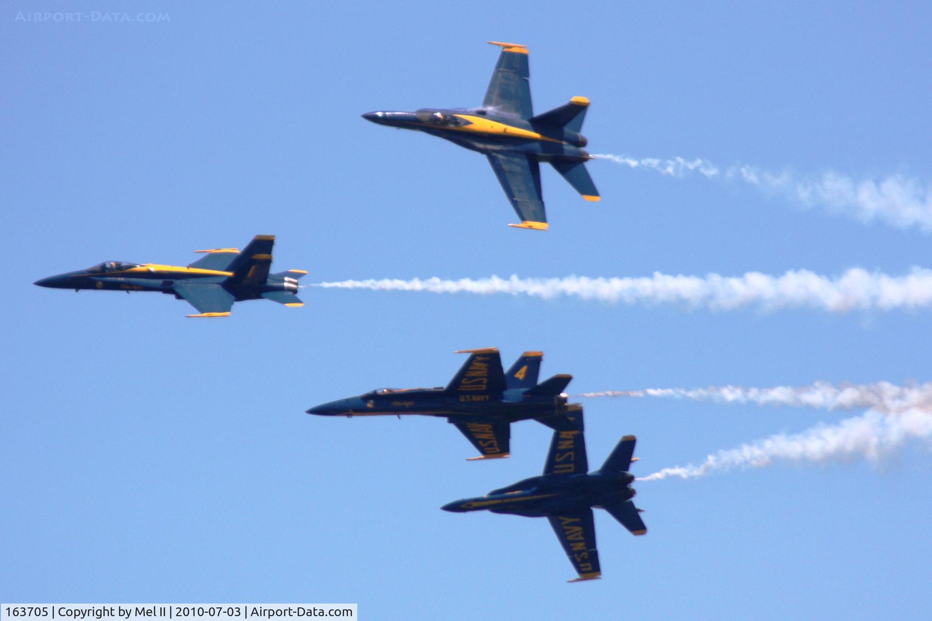 163705, 1988 McDonnell Douglas F/A-18C Hornet C/N 0767/C067, 2010 National Cherry Festival Air Show