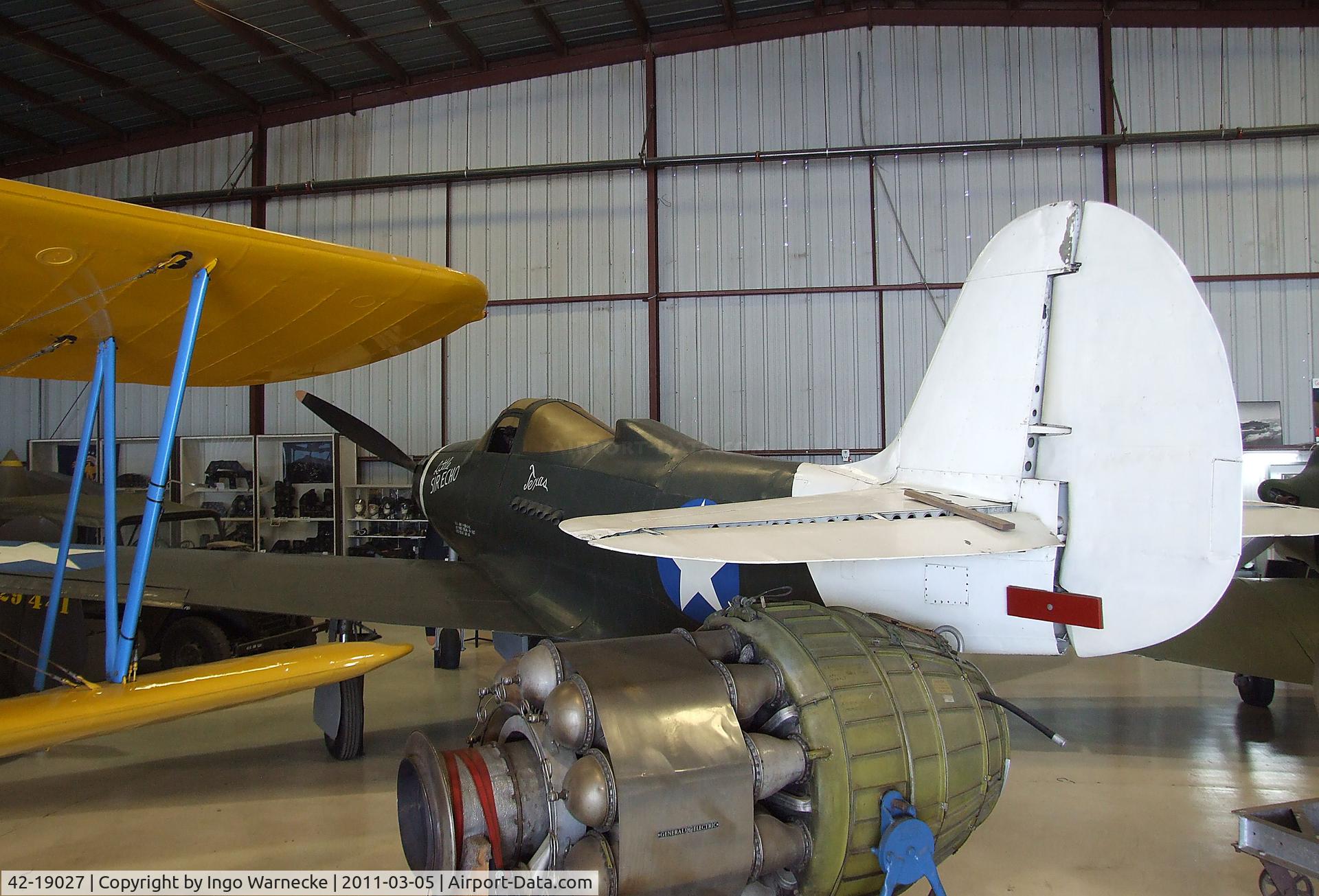 42-19027, Bell P-39N Airacobra C/N Not found 42-19027, Bell P-39N Airacobra at the Planes of Fame Air Museum, Chino CA