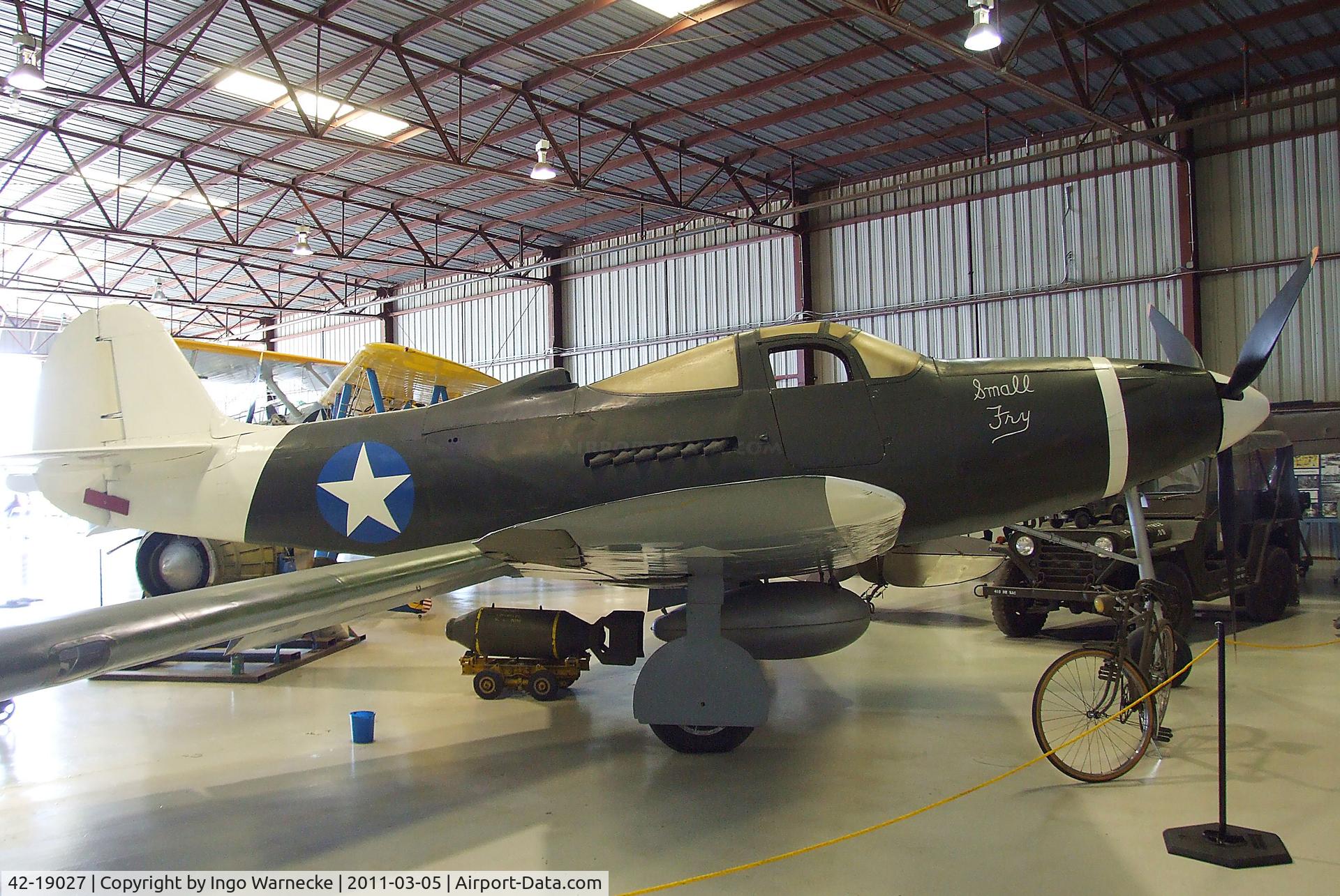42-19027, Bell P-39N Airacobra C/N Not found 42-19027, Bell P-39N Airacobra at the Planes of Fame Air Museum, Chino CA