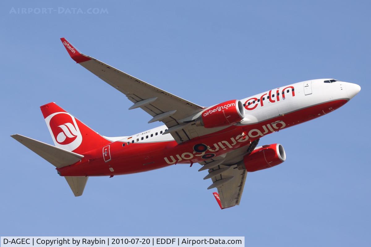 D-AGEC, 2009 Boeing 737-76J C/N 36118, best Air Berlin livery ever