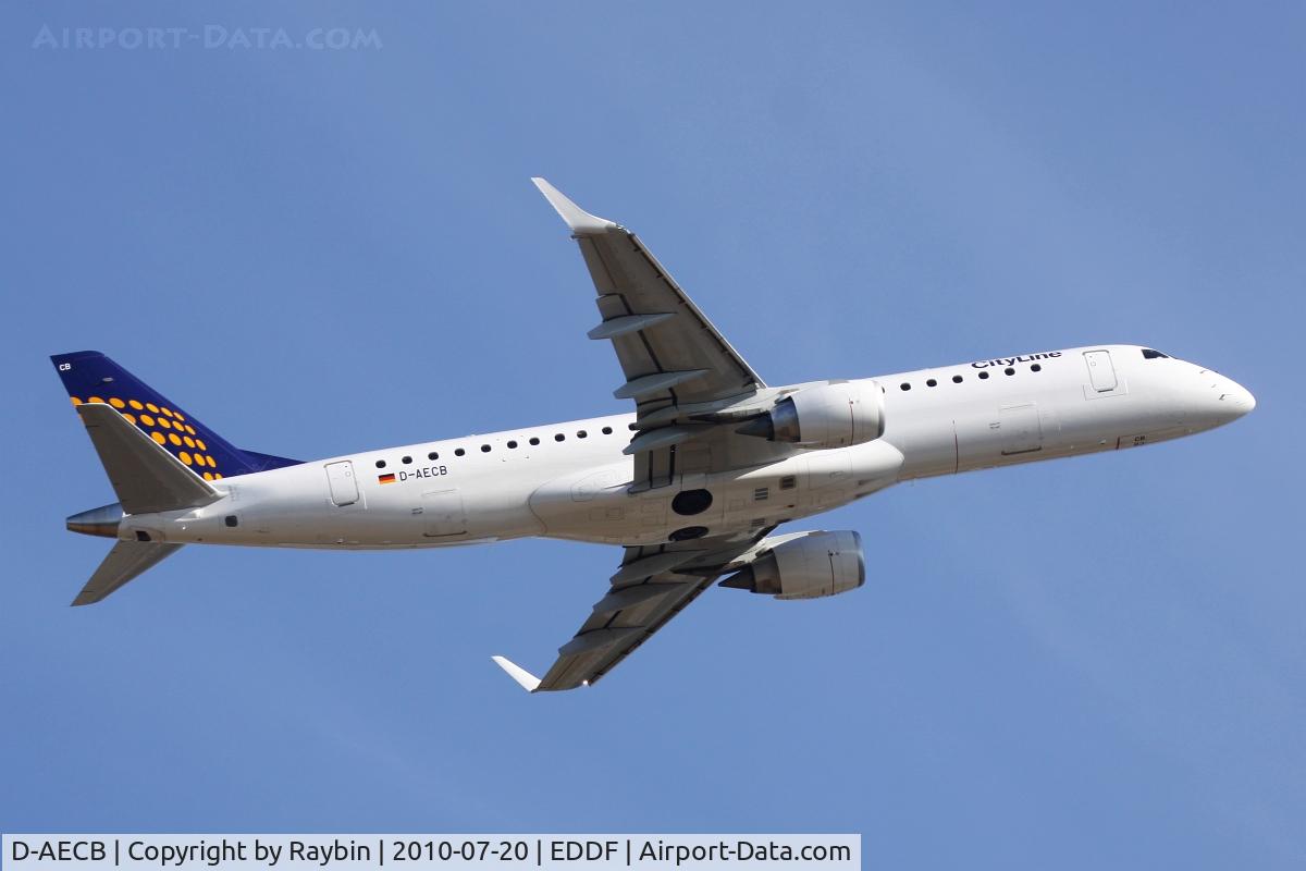 D-AECB, 2009 Embraer 190LR (ERJ-190-100LR) C/N 19000332, up and away