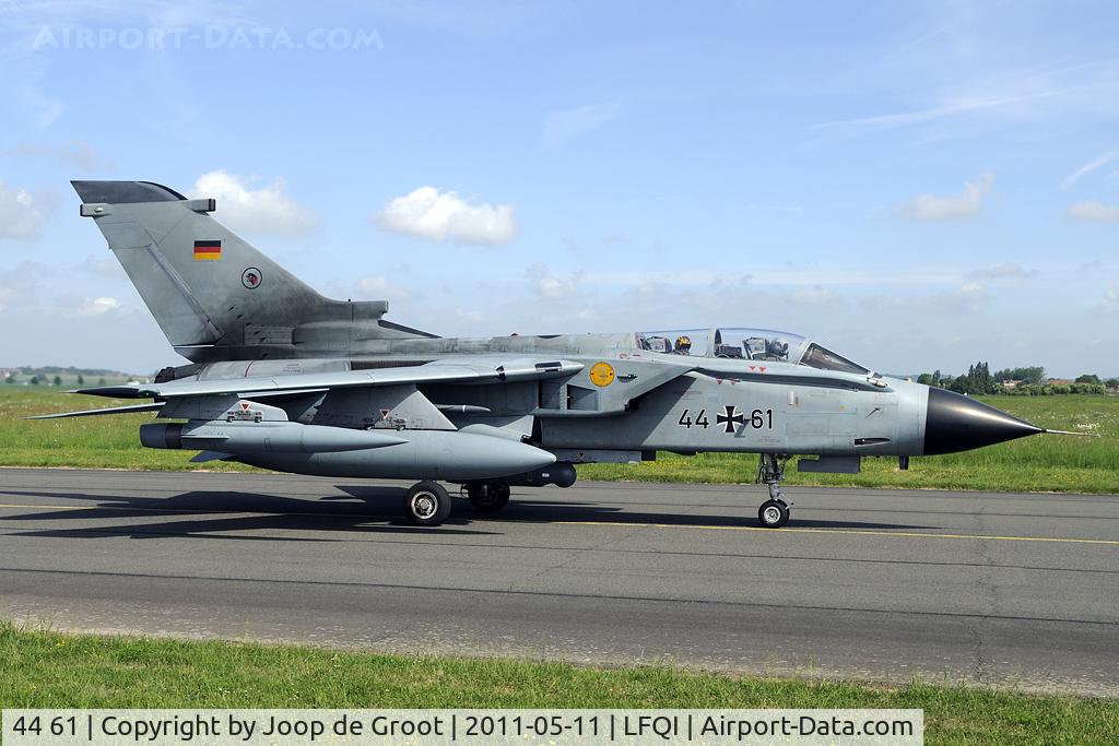 44 61, Panavia Tornado IDS C/N 407/GS118/4161, The ISAF badge on the intake indicates AG51 was involved in the Afghan operations.