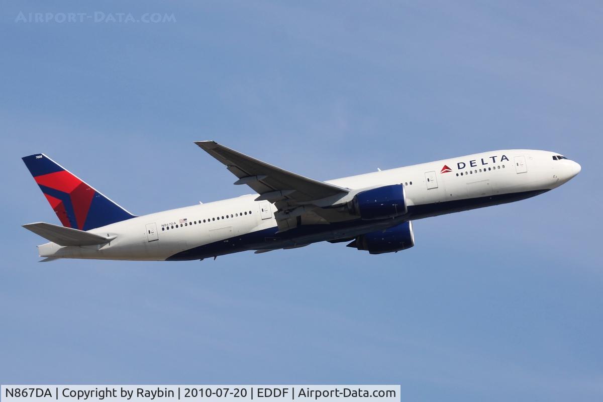 N867DA, 2002 Boeing 777-232 C/N 29743, back home to the States
