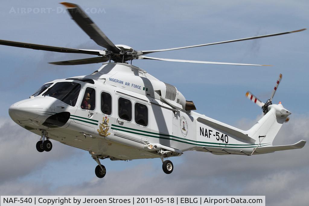 NAF-540, 2011 AgustaWestland AW-139 C/N 31067, Presidential helicopter for Nigeria.
