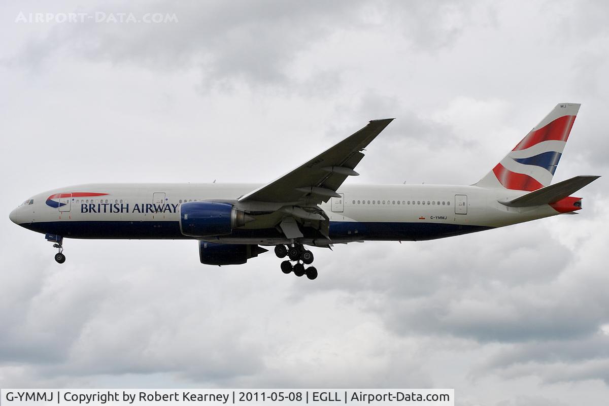 G-YMMJ, 2000 Boeing 777-236 C/N 30311, On approach to r/w 27L