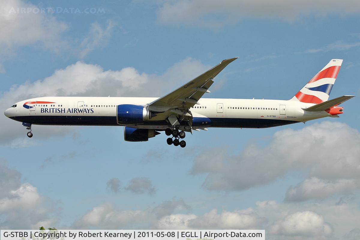 G-STBB, 2010 Boeing 777-36N/ER C/N 38286, On approach for 27L