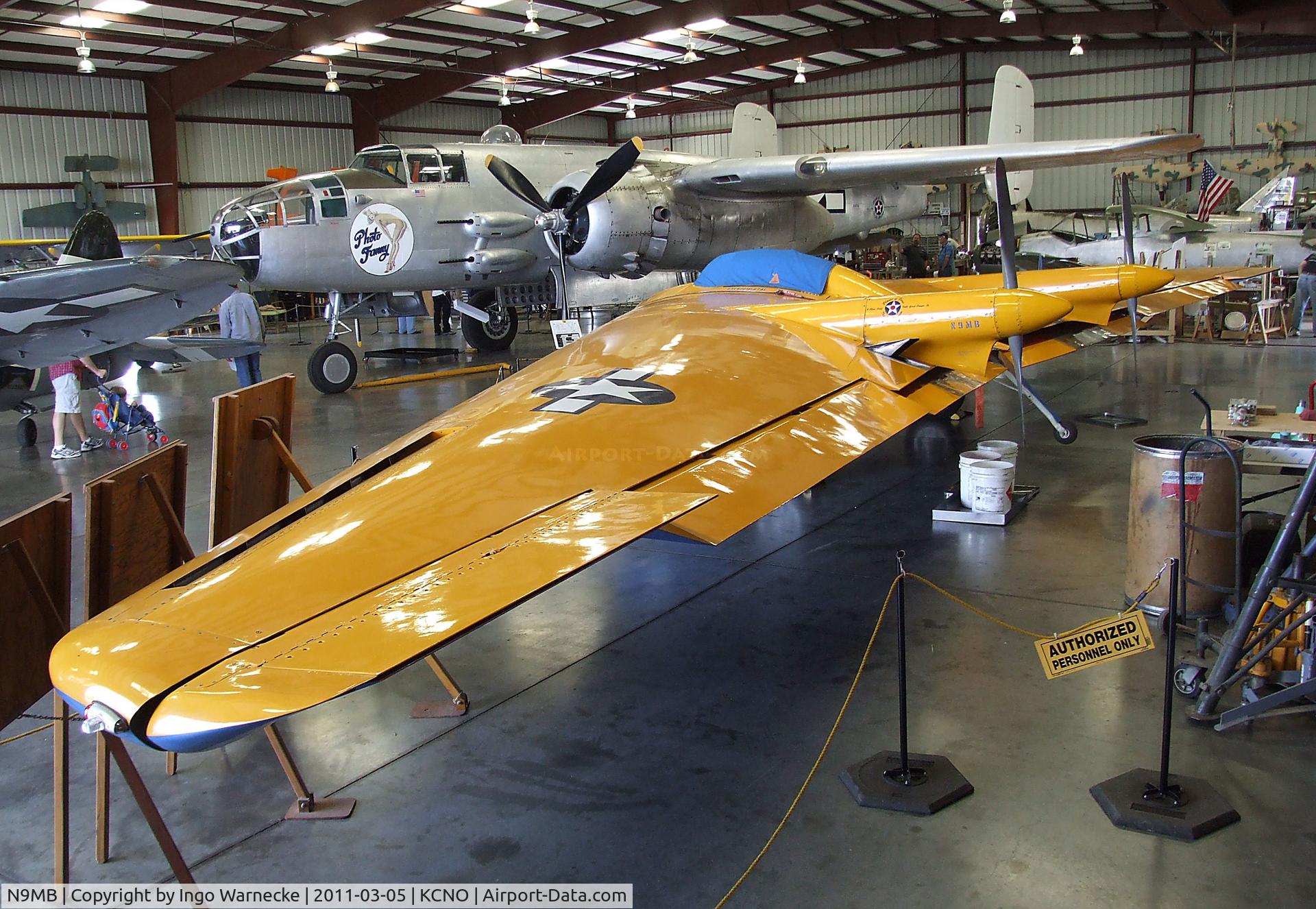 N9MB, 1945 Northrop N9M C/N 04, Northrop N9M at the Planes of Fame Air Museum, Chino CA