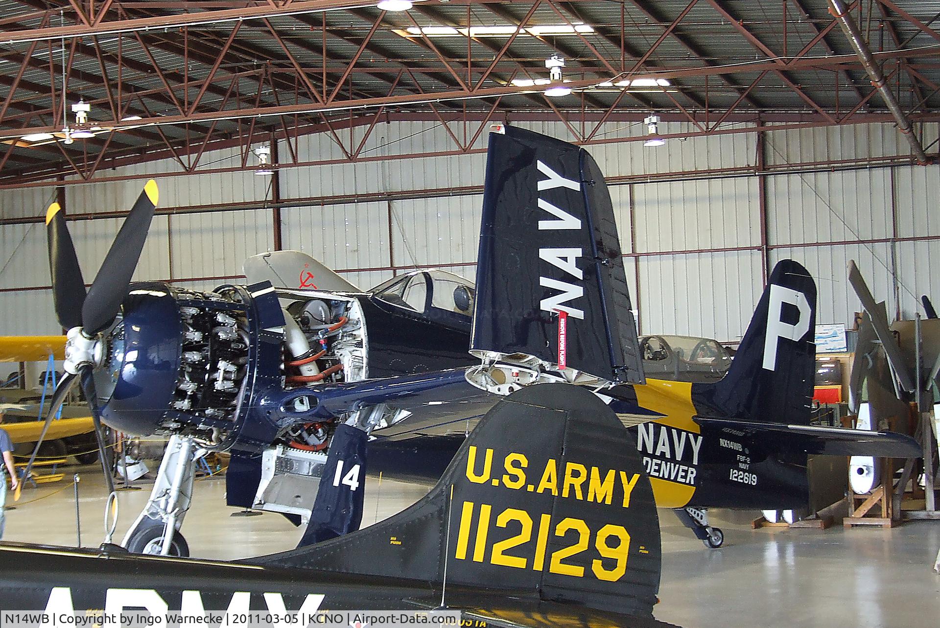 N14WB, Grumman F8F-2 (G58) Bearcat C/N D.1148, Grumman F8F-2 Bearcat at the Planes of Fame Air Museum, Chino CA