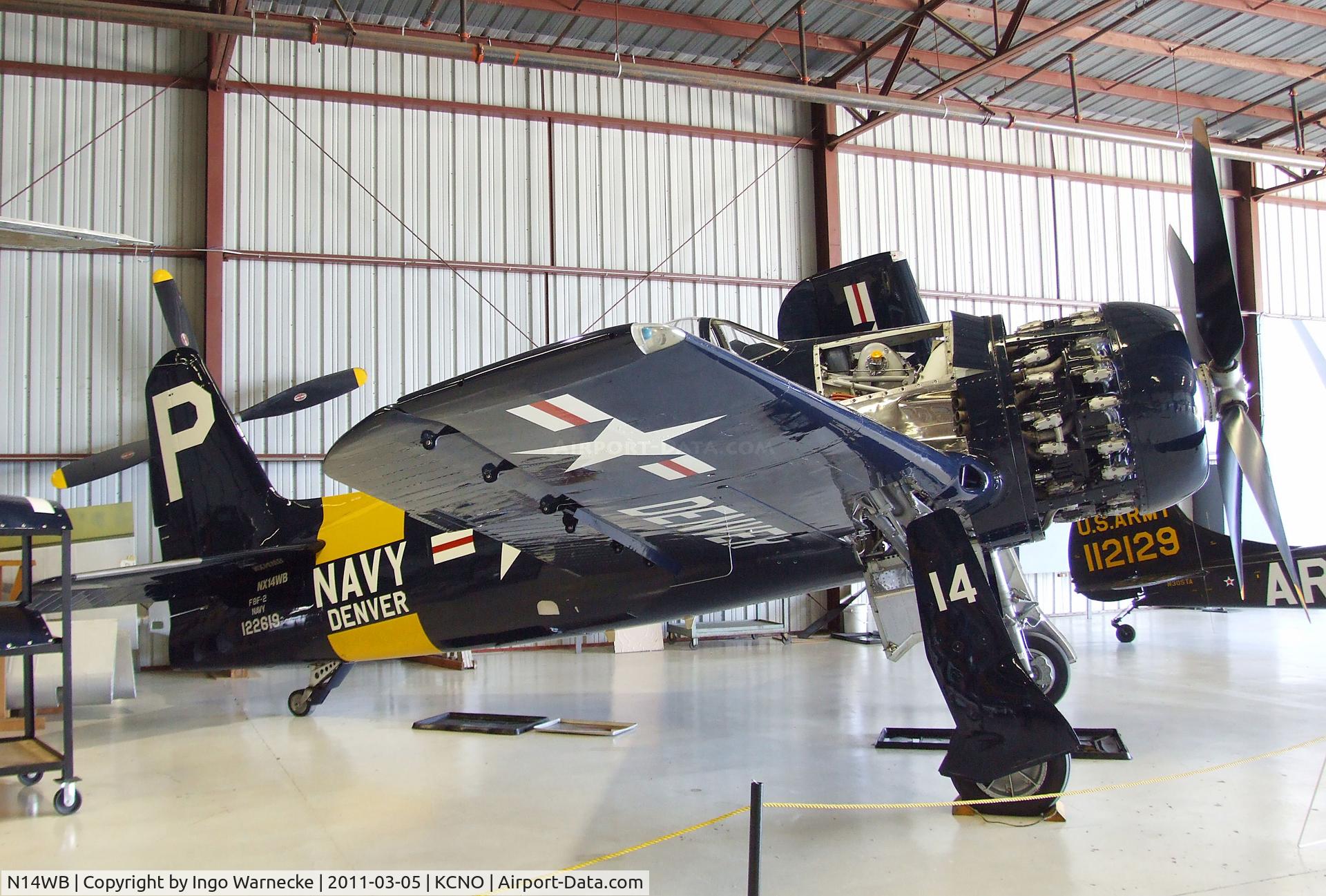 N14WB, Grumman F8F-2 (G58) Bearcat C/N D.1148, Grumman F8F-2 Bearcat at the Planes of Fame Air Museum, Chino CA