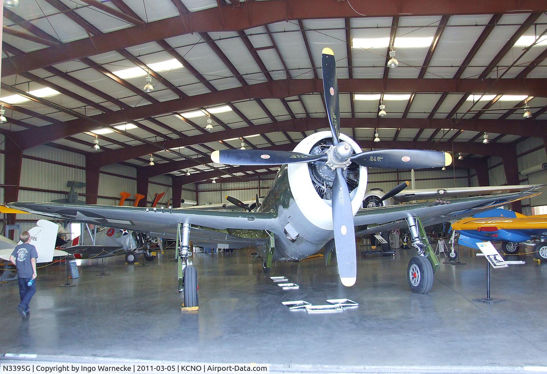 N3395G, 1942 Republic P-47G-15-CU Thunderbolt C/N 42-25254, Republic P-47G Thunderbolt at the Planes of Fame Air Museum, Chino CA