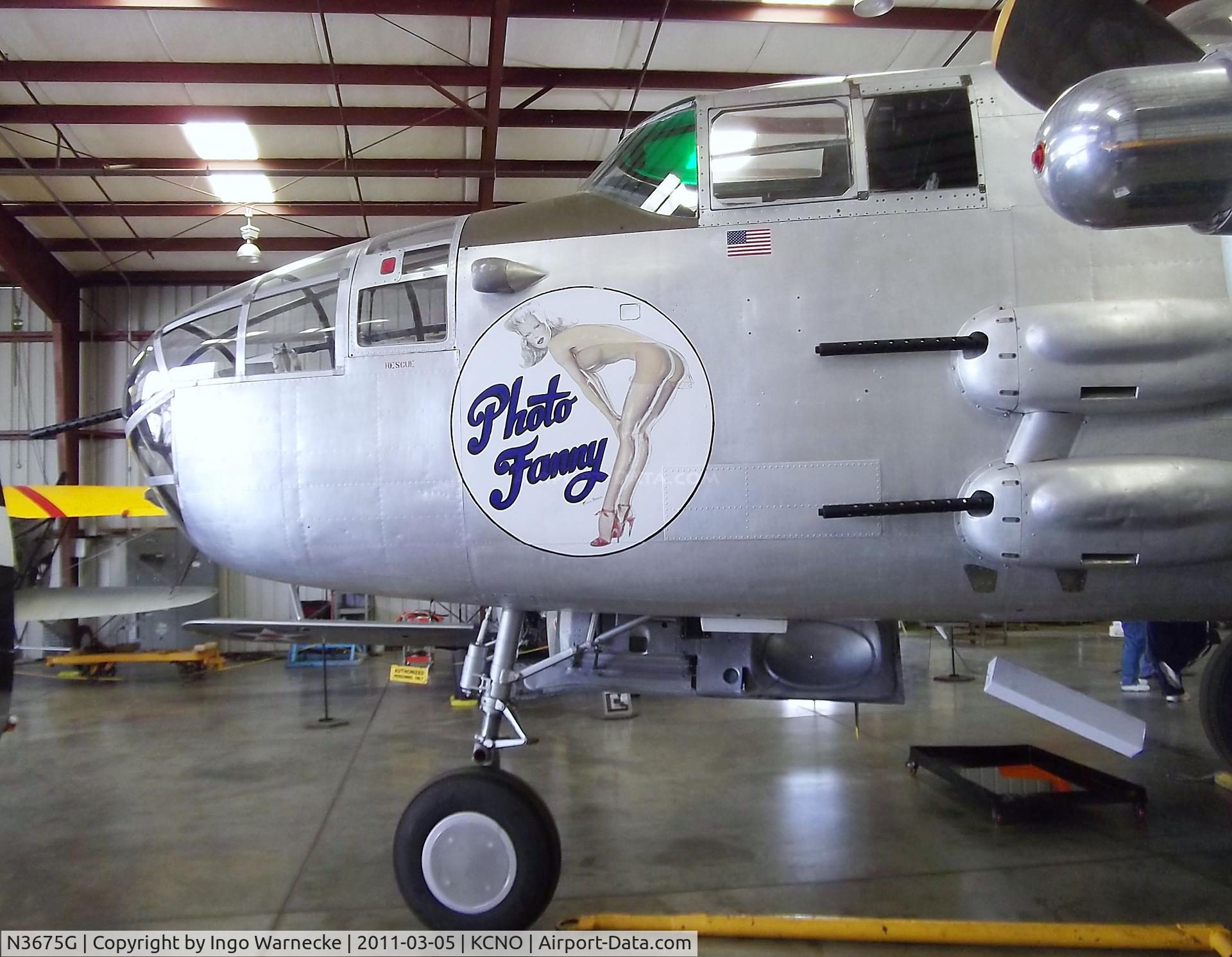 N3675G, 1944 North American B-25J Mitchell Mitchell C/N 108-33698, North American B-25J Mitchell at the Planes of Fame Air Museum, Chino CA