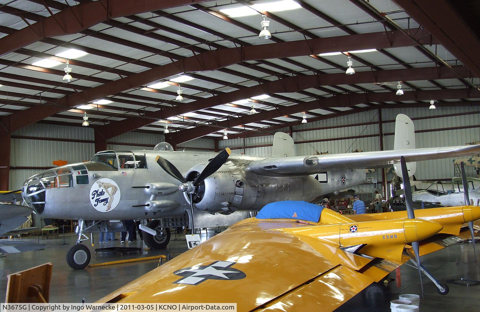N3675G, 1944 North American B-25J Mitchell Mitchell C/N 108-33698, North American B-25J Mitchell at the Planes of Fame Air Museum, Chino CA