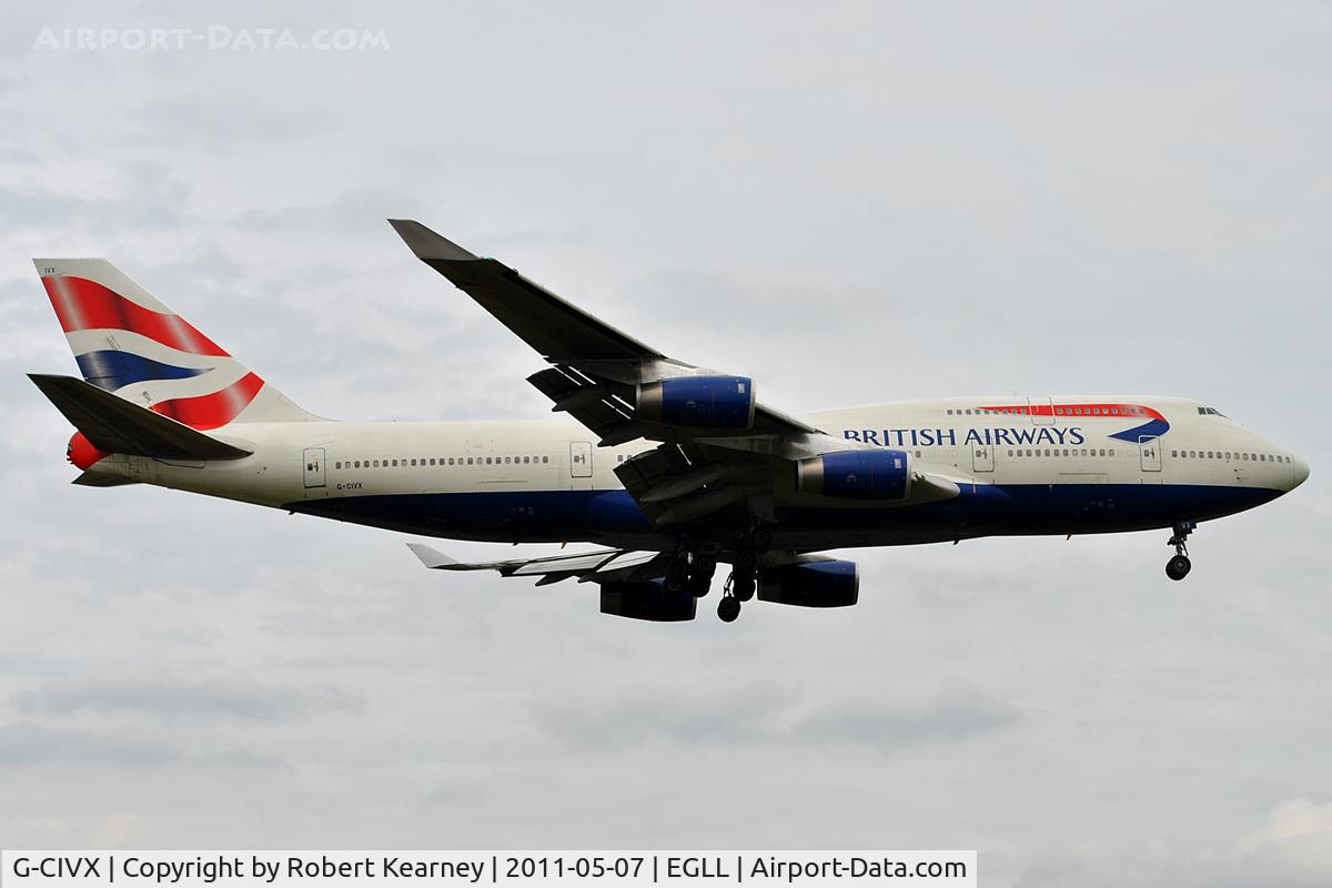 G-CIVX, 1998 Boeing 747-436 C/N 28852, On approach to r/w 09L