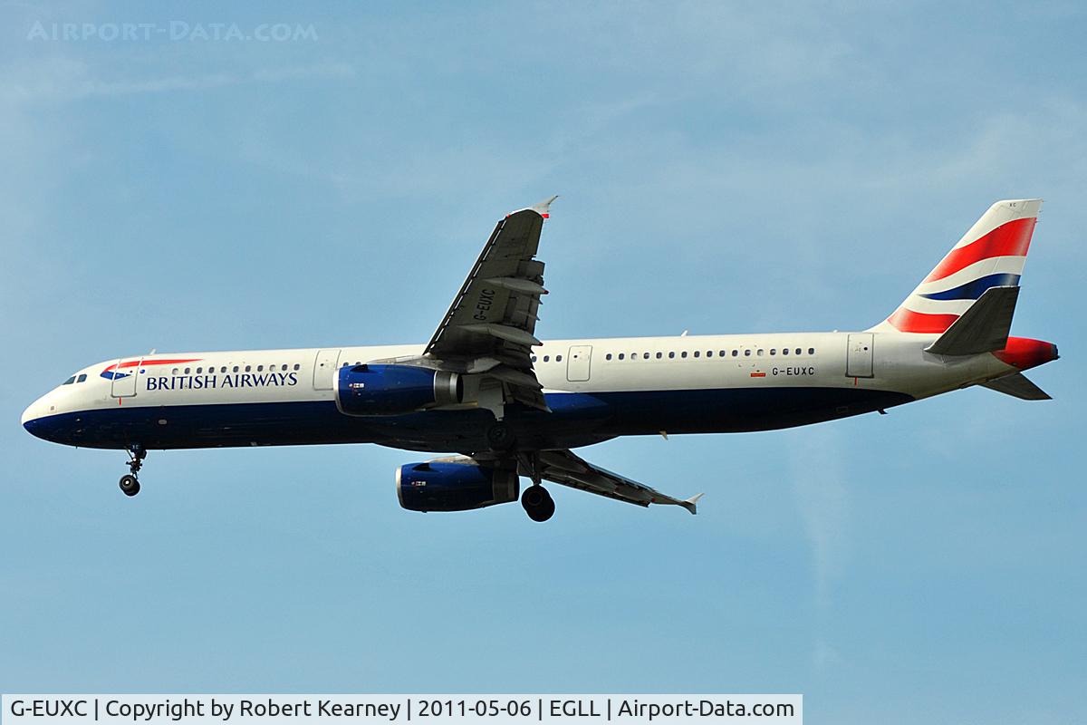 G-EUXC, 2004 Airbus A321-231 C/N 2305, On approach to r/w 27R