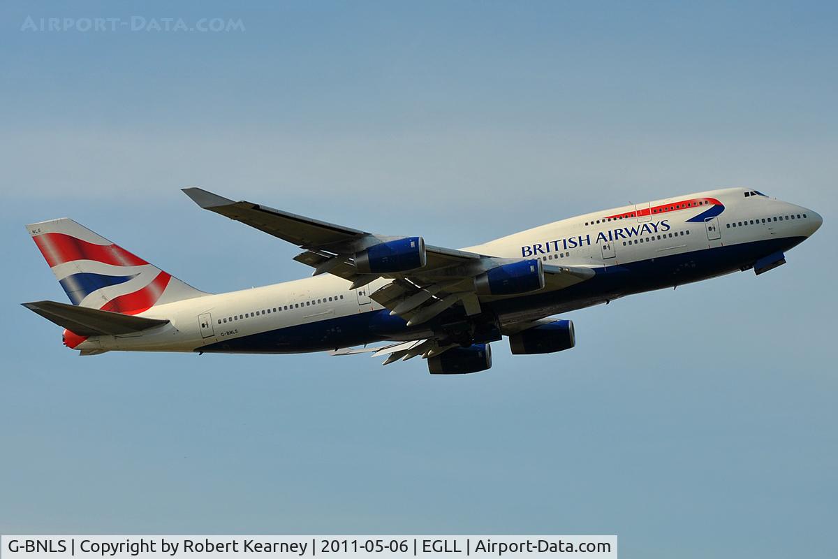 G-BNLS, 1991 Boeing 747-436 C/N 24629, Coming of r/w 09R