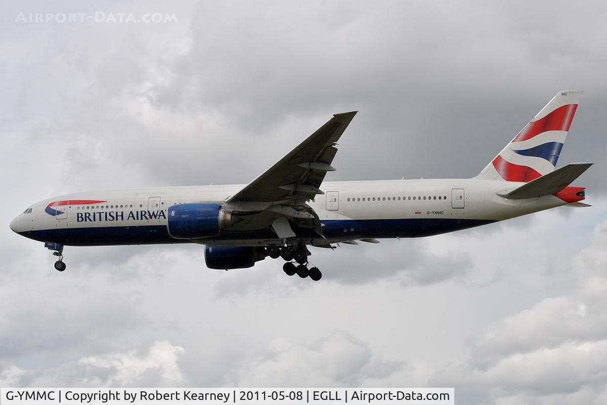 G-YMMC, 2000 Boeing 777-236 C/N 30304, On approach to r/w 27L