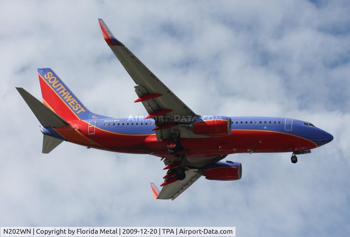 N202WN, 2005 Boeing 737-7H4 C/N 33999, Southwest 737