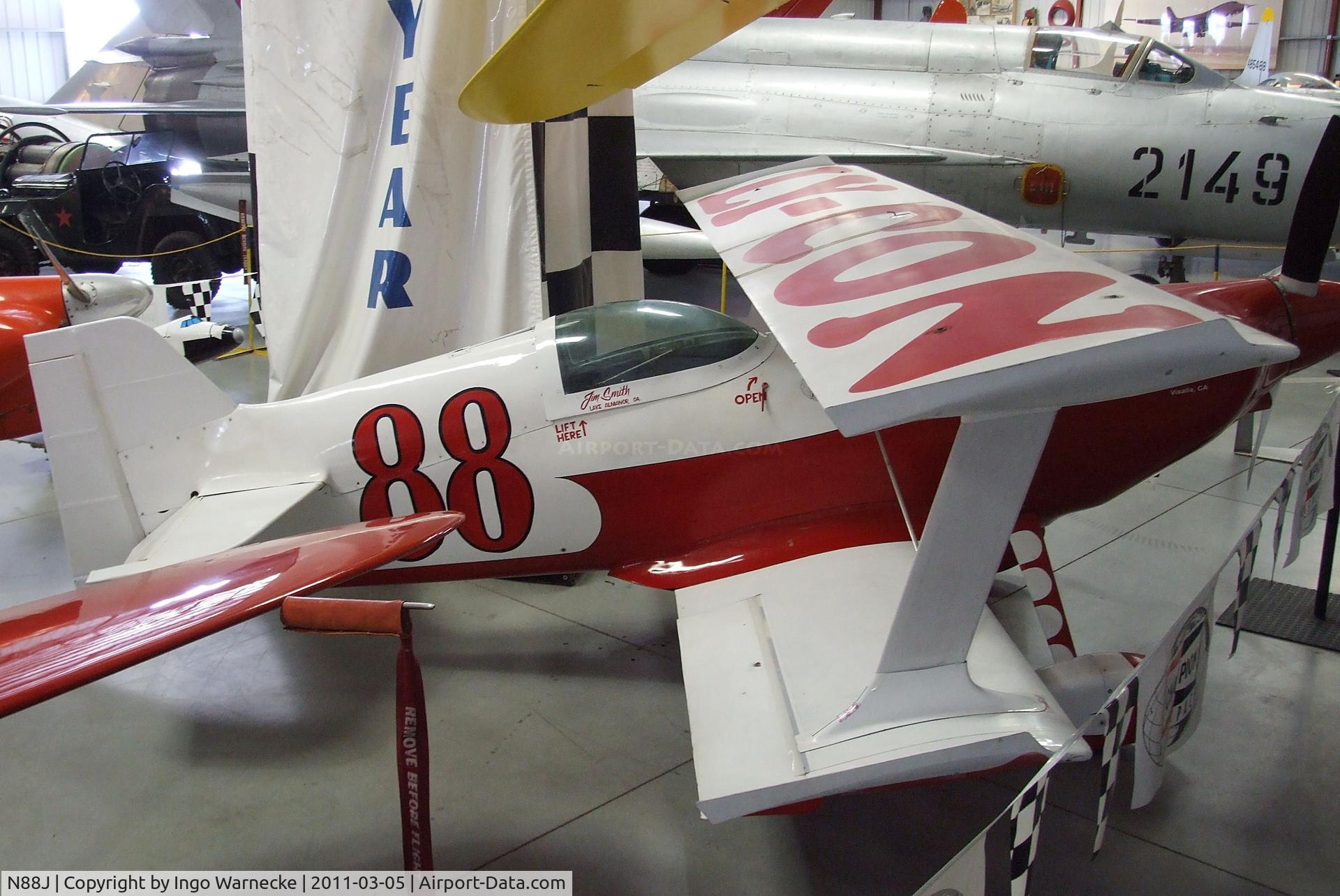 N88J, 1973 Dudley GLASS SLIPPER C/N 1A, Dudley Glass Slipper at the Planes of Fame Air Museum, Chino CA