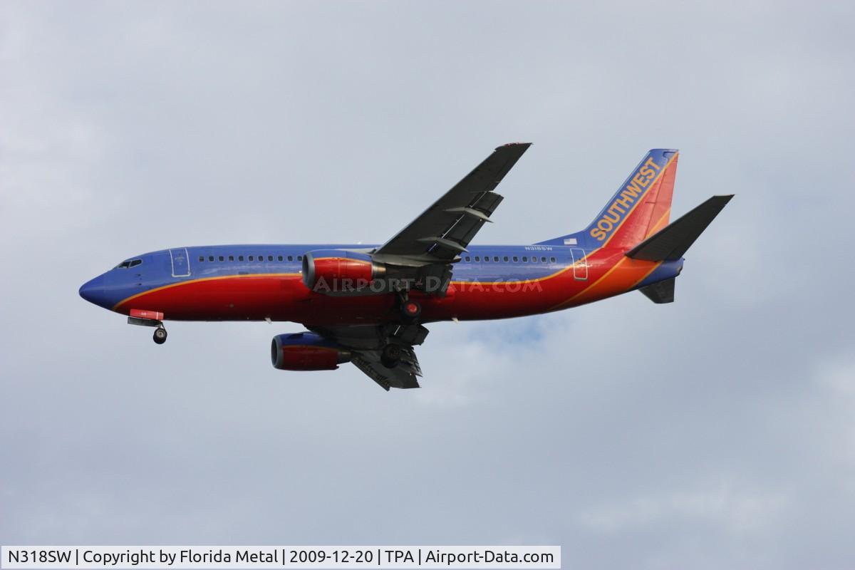 N318SW, 1986 Boeing 737-3H4 C/N 23339, Southwest 737-300