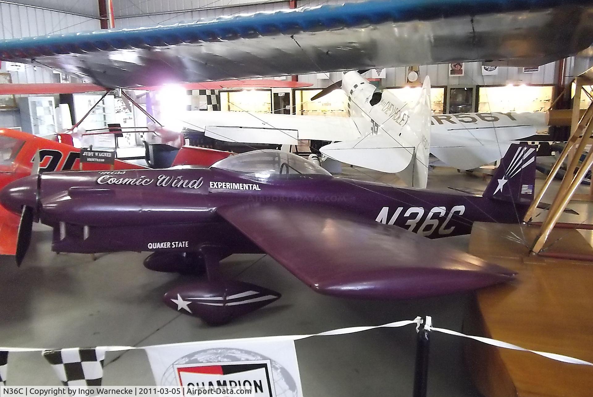 N36C, 1951 LeVier Cosmic Wind C/N 105, Salmon Cosmic Wind at the Planes of Fame Air Museum, Chino CA