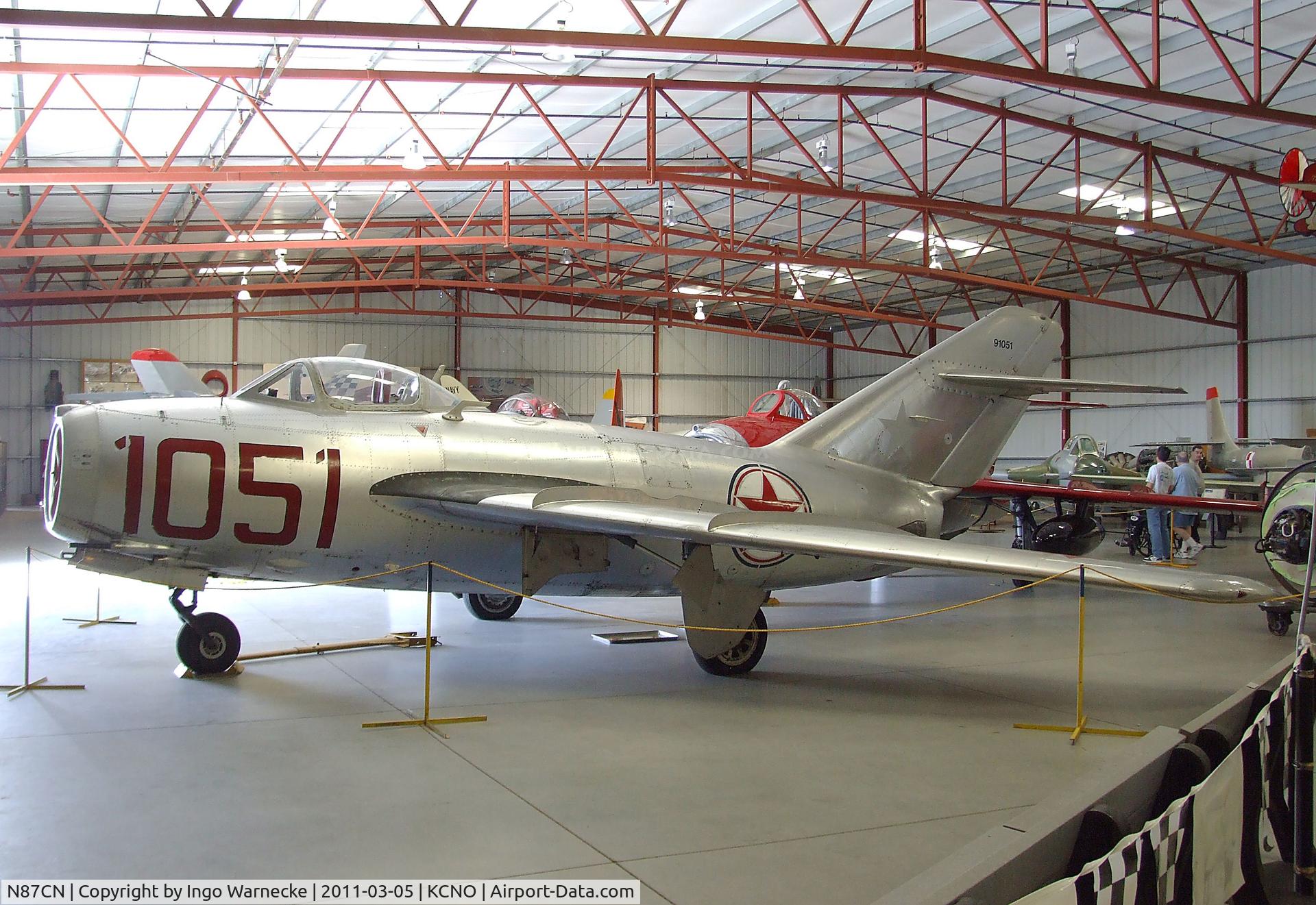 N87CN, Mikoyan-Gurevich MiG-15 C/N 910-51, Mikoyan i Gurevich MiG-15 FAGOT at the Planes of Fame Air Museum, Chino CA