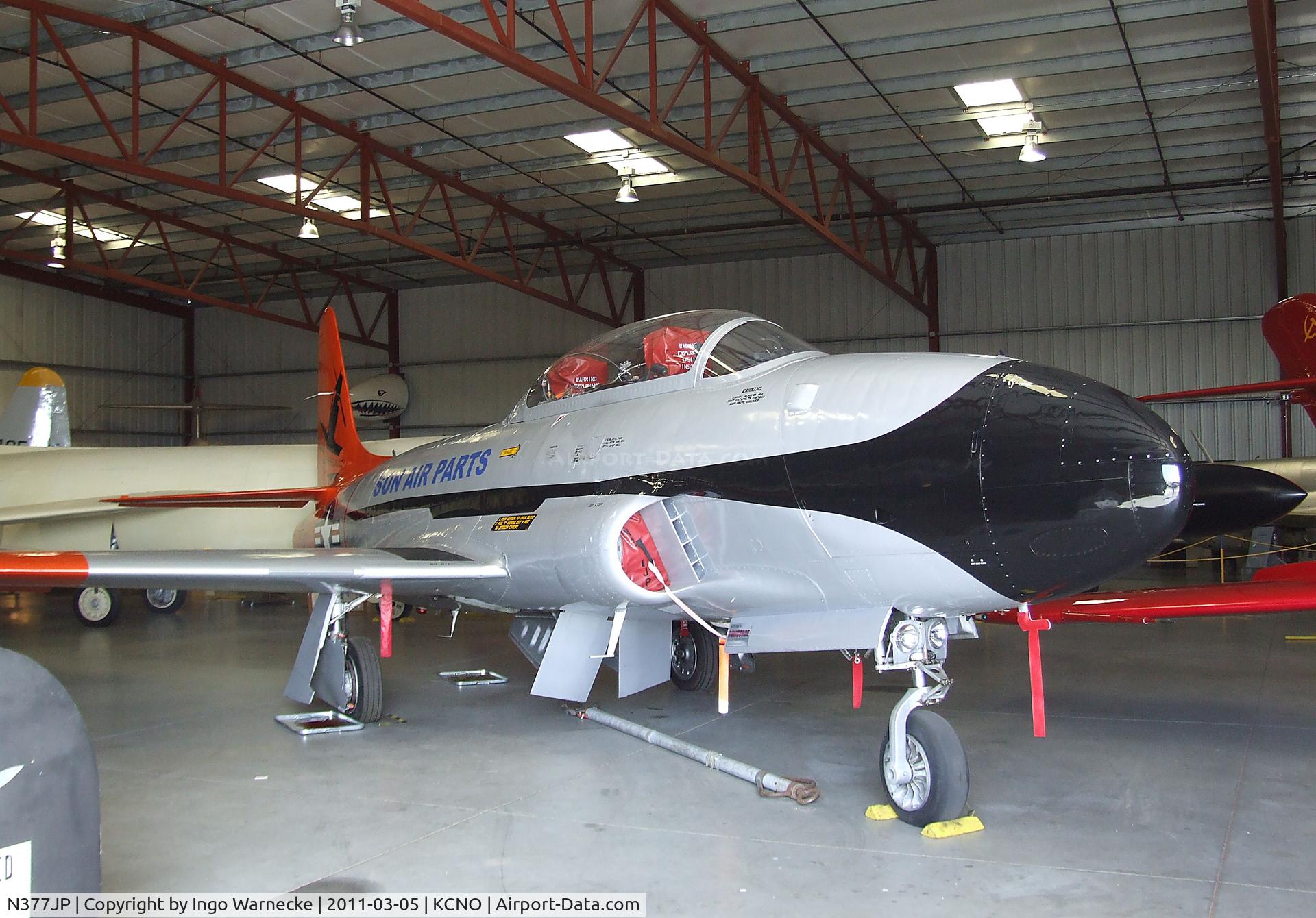 N377JP, Canadair CT-133 Silver Star 3 (CL-30) C/N T33-377, Canadair CT-133 (Lockheed T-33) at the Planes of Fame Air Museum, Chino CA