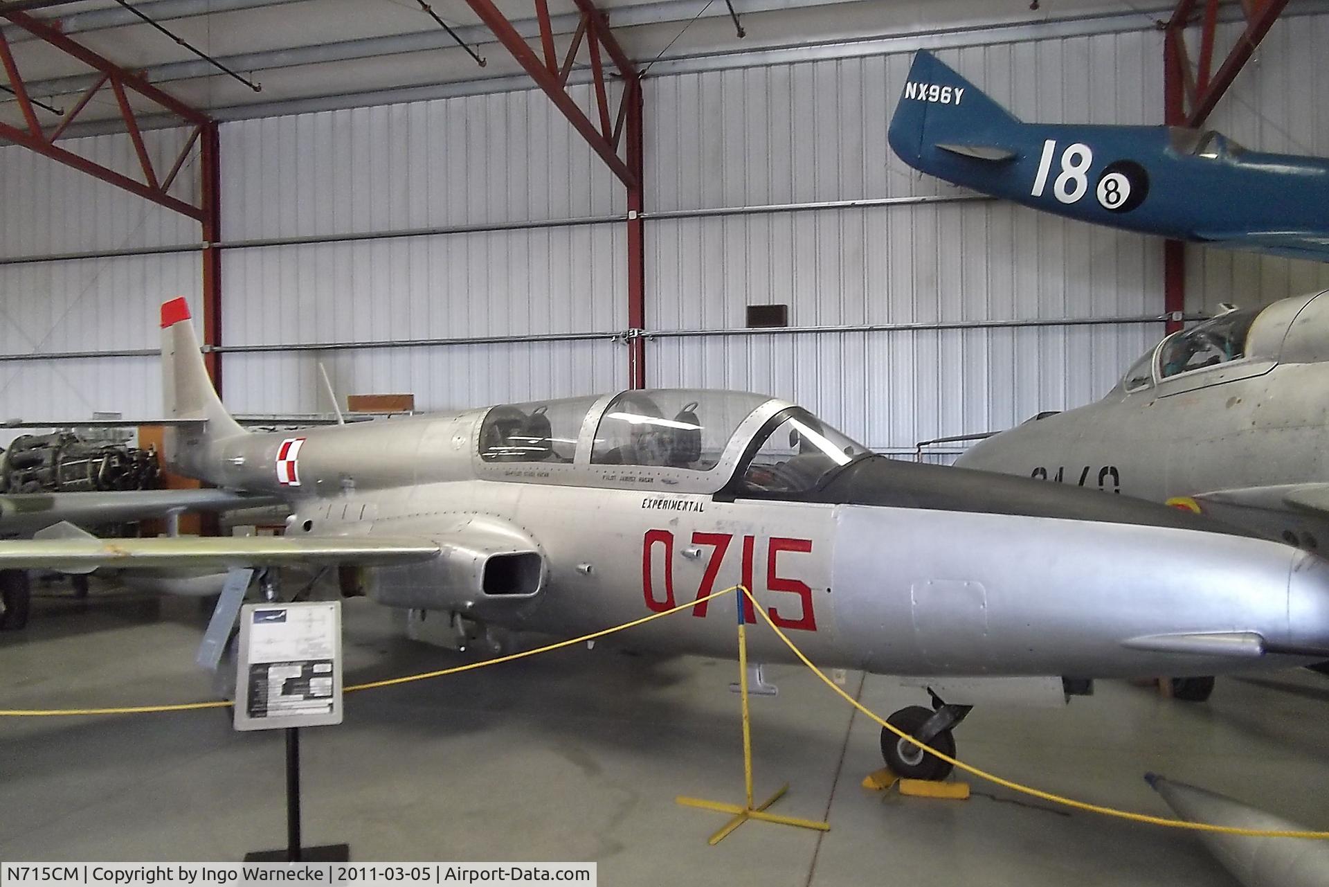 N715CM, 1970 PZL-Mielec TS-11 Iskra bis B C/N 1H0715, WSK / PZL-Mielec TS-11 Iskra at the Planes of Fame Air Museum, Chino CA