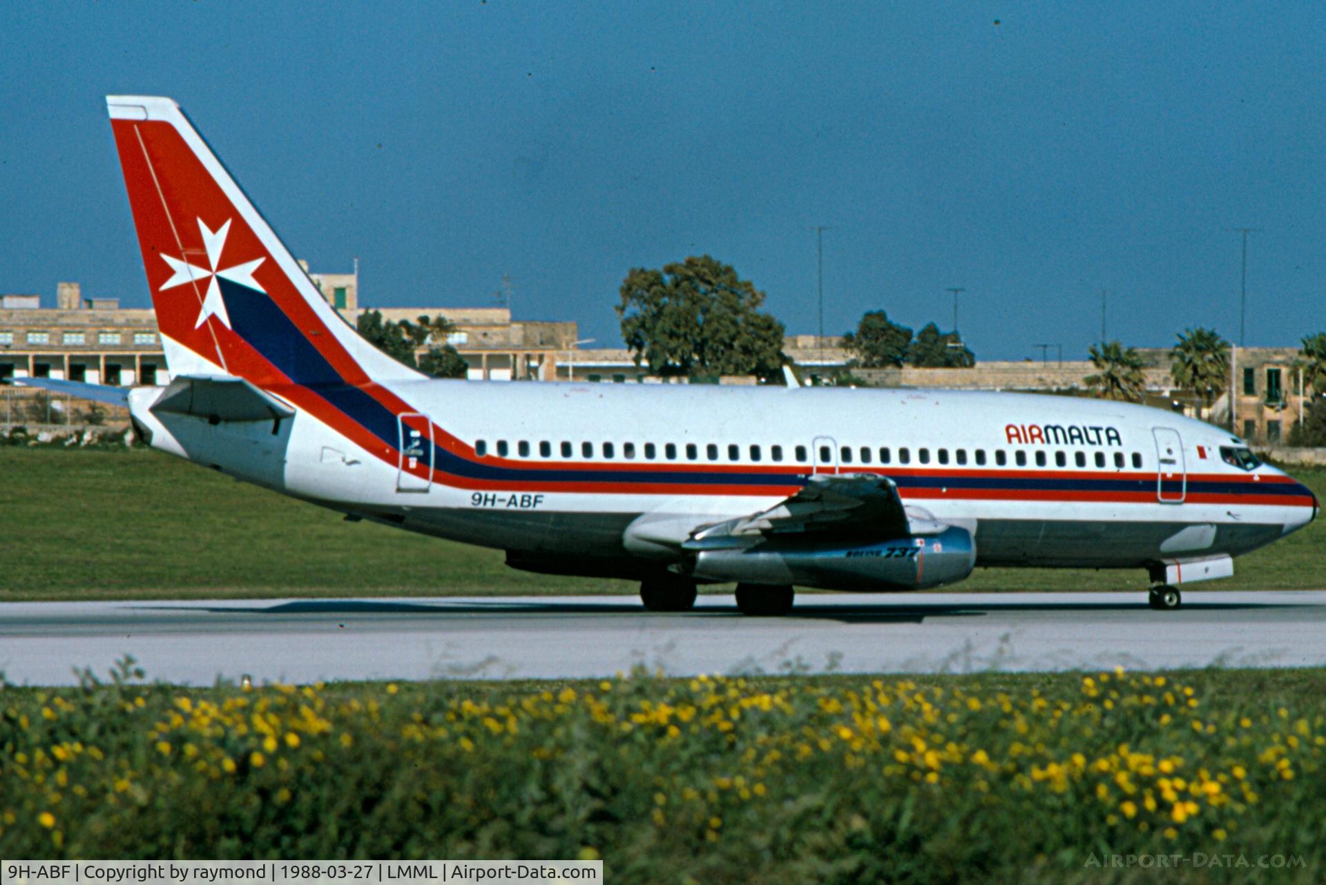 9H-ABF, 1987 Boeing 737-2Y5 C/N 23848, B737 9H-ABF Air Malta