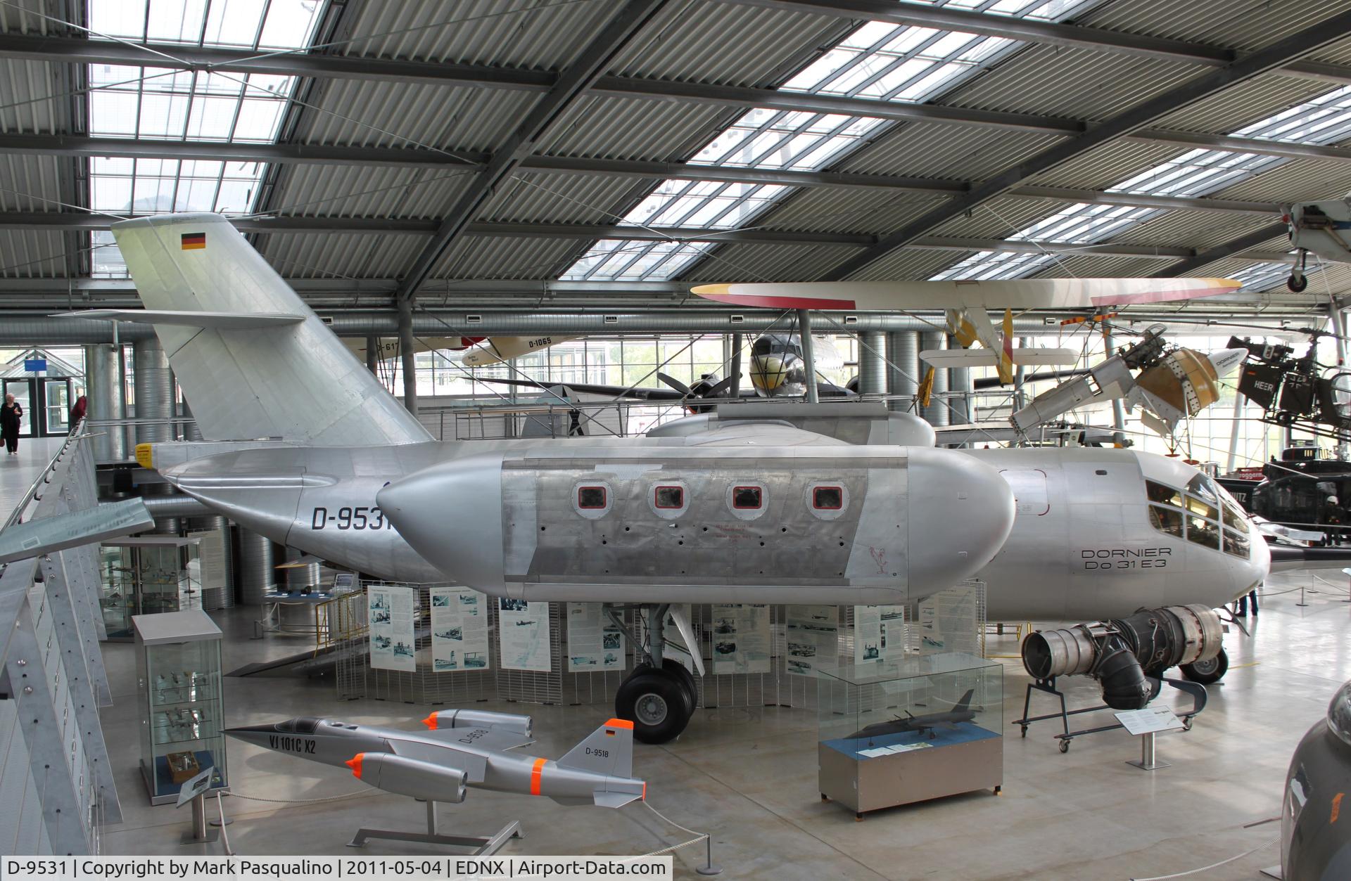 D-9531, 1967 Dornier Do-31 C/N E3, Dornier Do-31