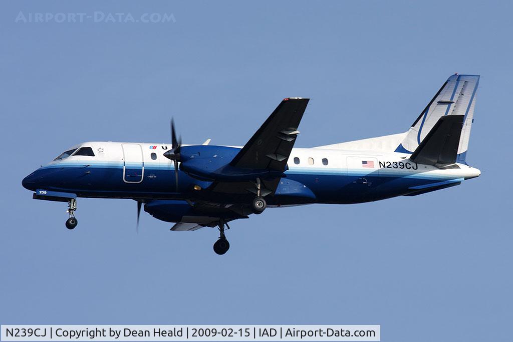 N239CJ, 1991 Saab 340B C/N 340B-239, United Express (Colgan Air) N239CJ on final approach.